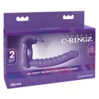 FCR Silicone Double Penetrator Vibrating Cock Ring — Photo 1
