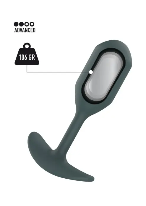 ToyJoy Buttocks The Player anālais spraudnis ar svaru – 11 cm (4.3″) – Pelēks