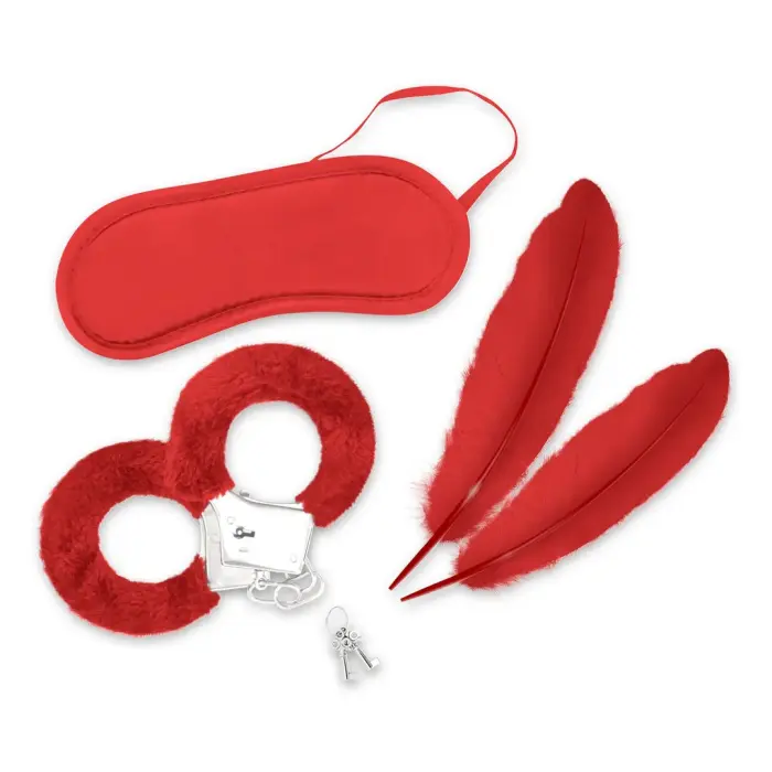Lover's Dream - 4 Piece Bondage Kit for Beginners - Red Foto 9