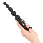 ANOS vibrējošas anālo bumbiņu ķēde – 22.1 cm – Black Foto 5