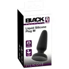 Black Velvets Liquid Silicone анальная пробка M – 11.2 cm – Черный — Фото 1