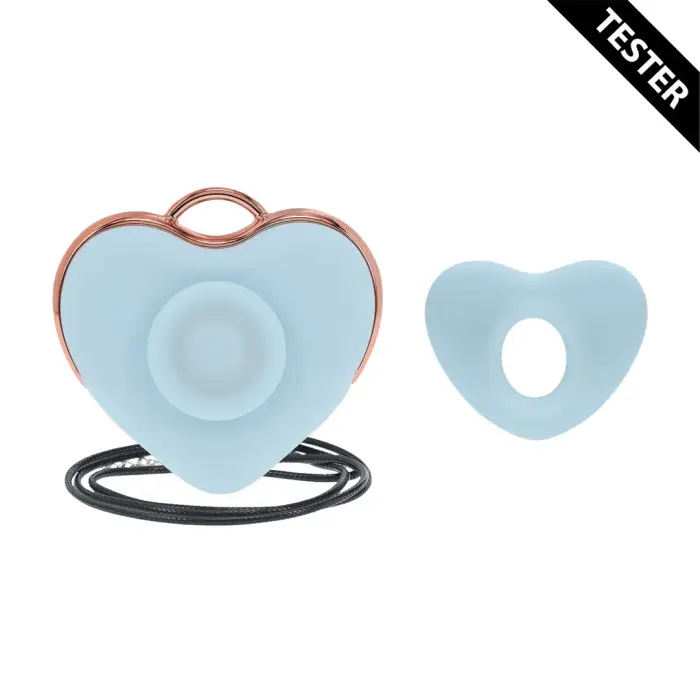 Вибратор в форме сердца Luvie AirTap – синий