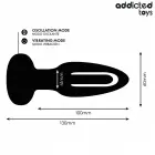 Addicted Toys вибрирующая анальная пробка с пультом и колеблющимся силиконовым наконечником – 13 см — Фото 6