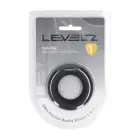 LEVELZ skysto silikono varpos žiedas – M – juodas — Nuotrauka 2