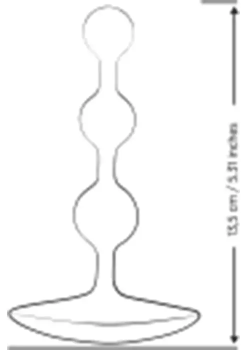 ROMP Amp – mažas analinių karoliukų grandinėlė – 12 cm (4.7″) – Violetinė Photo