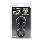 Rock Solid Double Stamina – silicone double cock ring with metal beads – black – 36 mm — Photo 2
