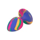 Cheeky Multicolored Anal Plug with Suction Cup – M — Photo 8