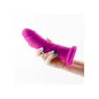 Colours dviejų sluoksnių dildo – 18 cm (7″) – violetinis — Nuotrauka 3