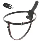 RC vibruojantis dvigubas strap-on – 15.5 cm — Nuotrauka 2
