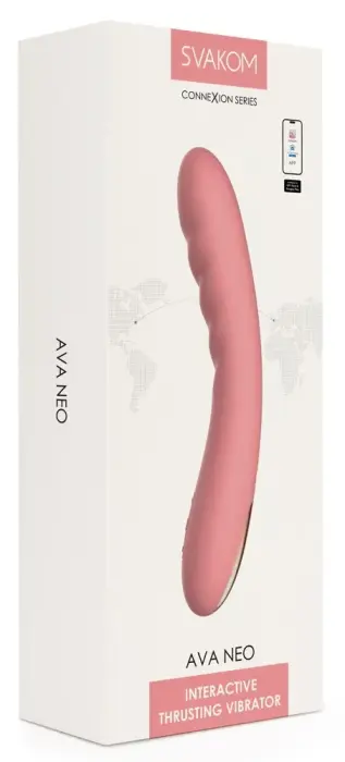 Ava Neo вибратор с функцией толчков – 19.6 cm (7.7″) – розовый
