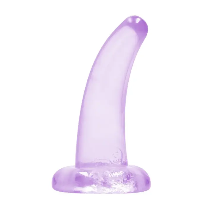 Nereālistisks dildo ar piesūcekni – 11.5 cm (5″) – Caurspīdīgs Foto 5