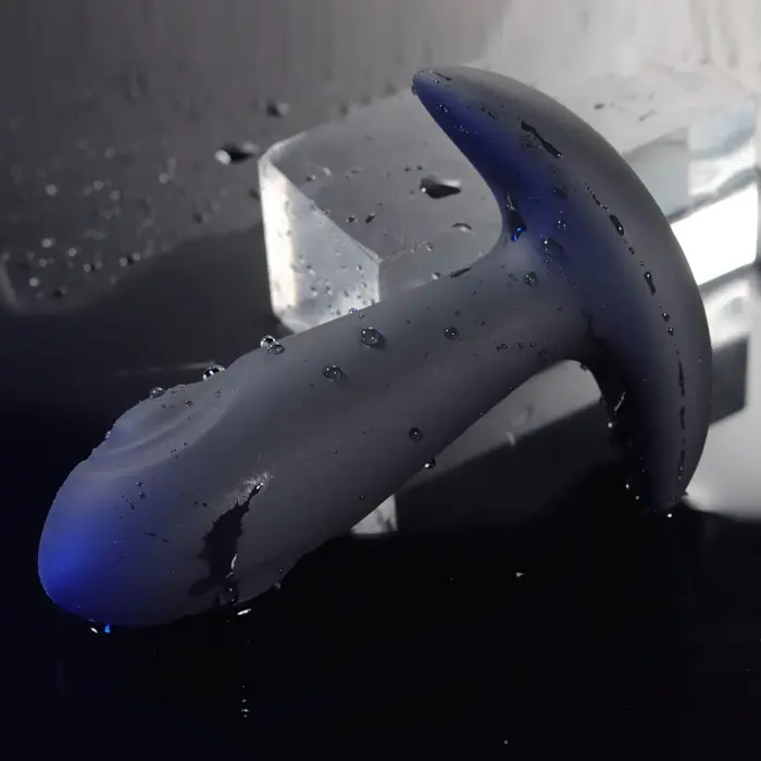 Dual Tapping vibruojantis analinis kištukas – USB įkrovimas Photo