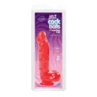 Doc Johnson Jelly Jewels intīmā ierīce ar piesūcekni – 15 cm (6″) – sarkans — Foto 2