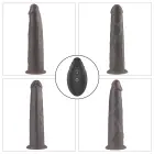 Divslāņu platīna silikona rotējošs dildo – 23 cm (9″) – Rozā — Foto 6