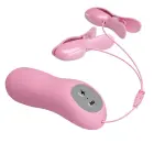 BAILE Romantic Wave – vibrējošās krūts galu skavas ar elektrostimulāciju – violets — Foto 2