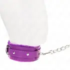 KINK regulējama apkakle ar ķēdīti – violeta – 36-42 cm – 65 cm — Foto 3