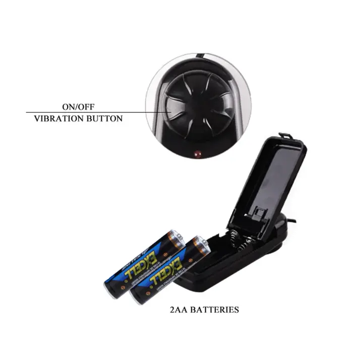 BAILE- ULTRA PASSIONATE HARNESS Strap-on dildo – 20 cm (8″) – melns Foto 9