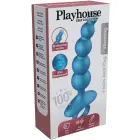 5-Ball Vibrating Anal Plug with Remote – Blue — Photo 2