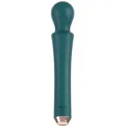 Izliekts uzlādējams wand masāžas vibrators – zaļš — Foto 7