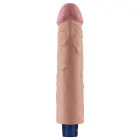 Real Softee uzlādējams vibrējošs dildo – 23 cm (9″) – Miesas krāsa Foto 7