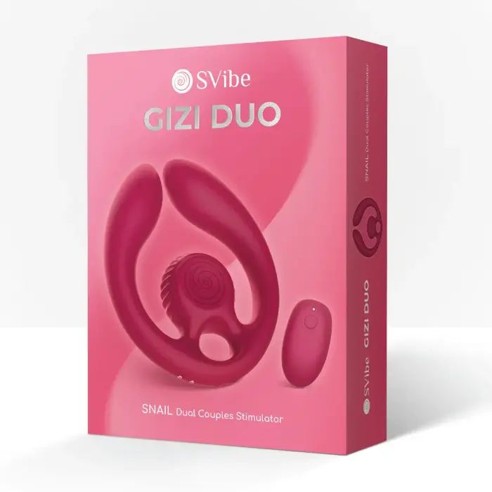 SVibe Snail GIZI Duo Couples Vibrator – Burgundy