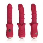 Dick Red 9 vibrācijas funkcija vibrators – 21.7 cm (8.5″) – sarkans Foto 1