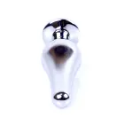 Plug-Jewellery Silver Anal Plug – 9.5 cm (3.7″) – Blue — Photo 4