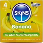 Skins Banana prezervatīvi ar garšu – 4 gab. — Foto 1