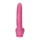 Itališkas realistiškas dildo – 40 cm (15.5″) – Rožinis — Nuotrauka 5