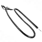 KINK Long Shiny PVC Whip 138 cm – Black — Photo 1