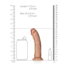 RealRock Izliekts reālistisks dildo ar piesūcekni – 15.5 cm (6″) – Miesas krāsa — Foto 5