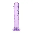 Taisns reālistisks dildo ar piesūcekni – 20 cm (7.9″) – Violets Foto 7