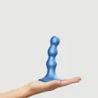 Dildo Plug Balls Metallic Blue - S Photo