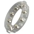 Rebel Cock Ring With Metal Balls – soft silicone cock ring with metal massage balls — Photo 4