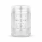 FPPR Dual-Entry caurspīdīgs masturbators – 13 cm – caurspīdīgs — Foto 5