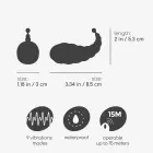 Cocoon перезаряжаемое виброяйцо с пультом управления – 8.5 cm (3.15″) – розовый — Фото 5