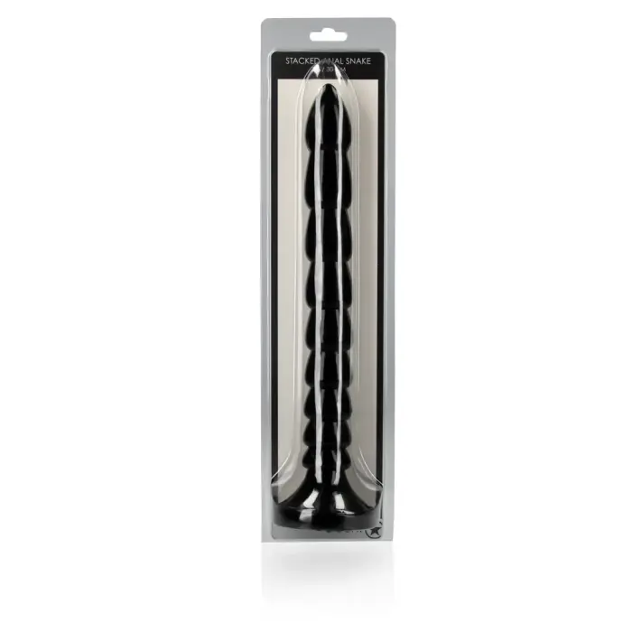 Stacked Anal Snake Dildo – 30 cm (12″) – Black