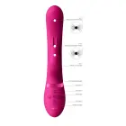VIVE VIVE045 Dual Pulse-Wave truša vibrators – rozā — Foto 6