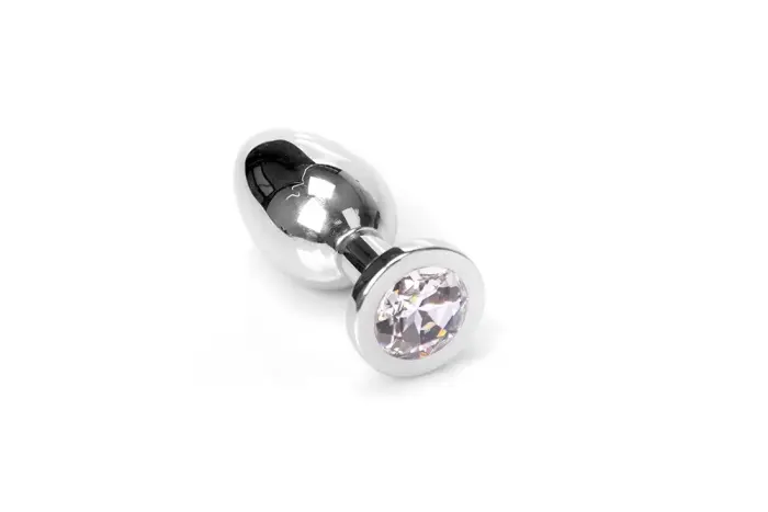 Jewel Butt Plug – 7.5 cm (3″) – Clear