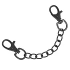 Fetish Submissive Dark Room Vegan Leather Ankle & Wrist Restraints – Black — Photo 3