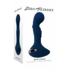 ZERO TOLERANCE BLUE OASIS вибрирующий силиконовый анальный плаг – 12.3 см (4.8″) – Синий — Фото 1