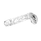Clear Glass Dildo with Balls – 20 cm (8″) — Photo 3