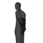 SINNER GEAR Full Sleeve Arm Binder Adjustable PU Leather – Black — Photo 1
