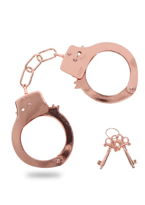TOYJOY металлические наручники – розовое золото