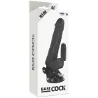 BASECOCK Black вибрирующий гибкий вибратор – 18.5 см (7.3″) – черный — Фото 3