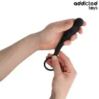 Addicted Toys Silicone Intimate Plug with Ring Model 4 – 9 cm – Black — Photo 3