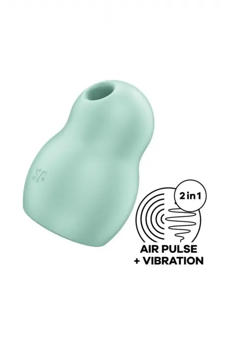 Satisfyer Pro To Go 1 gaisa pulsa stimulators – zaļš Foto 2