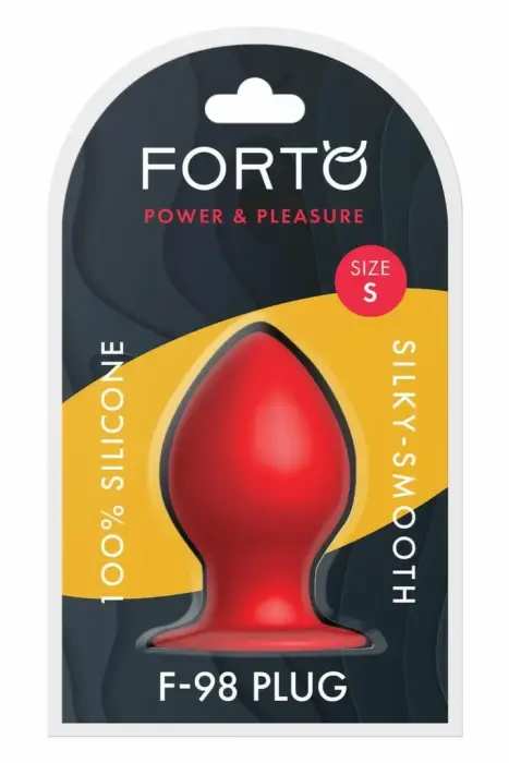 FORTO F-98 Cone anālais spraudnis – S – Sarkans