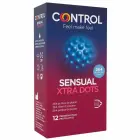 Control Xtra Dots teksturēti lateksa prezervatīvi ar punktiņiem – 12 gab. — Foto 1