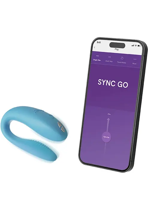We-Vibe Sync Go nešiojamas vibratorius – mėlynas Photo
